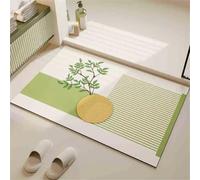 Tapis de Bain 100x160cm Source Tapis Salle de Bain Absorbant en Diatomite, Antidérapant et Séchage Rapide, Fin Rug Microfibre Lavable pour Douche, Baignoire, Sol, Cuisines, Eviers, WC Deco5-97