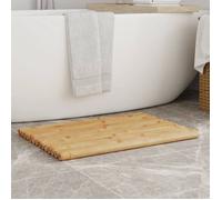 Tapis de bain 2 pcs 70x50 cm bambou