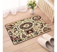 Tapis De Bain 40X60Cm Coupe Verte Tapis Salle De Bain en Diatomite Fort Pouvoir Absorbant Et Antidérapant, Lavable, À Séchage Rapide,pour Portes, Salon,Toilettes