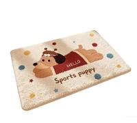 Tapis de Bain 40x60cm Doux Non Glissant Absorbant(B) | Imitation cachemire ultra-doux, toucher , pour idéal pour sortie de douche ou bain, confort absolu pour sous les pieds