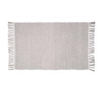 Tapis de bain 50 x 80 cm - 100% PET recyclé - gris et blanc - Gata WENKO
