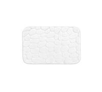 - Tapis de bain à mémoire de forme Galet - 50 x 80 cm - Blanc - Galet Douceur d'intérieur
