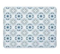 Tapis de Bain à Motifs "Atlanta" 40x60cm Bleu Bleu G