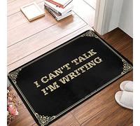 Tapis de bain à séchage rapide I Can't Talk I'm Writing For Evil Eye