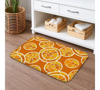 Tapis de bain à séchage rapide, motif géométrique moderne, absorbant, antidérapant, décoration d'automne en flanelle, lavable pour salle de bains, toilettes, toilettes, 40,6 x 61 cm