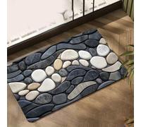 Tapis de bain absorbant à séchage rapide antidérapant en diatomite 101,6 x | Absorbe rapidement l'humidité des pieds mouillés, gardant le sol de votre salle de bain sec et réduisant les risques de