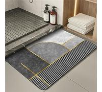 Tapis de Bain Absorbant AntidéRapant, 60x90cm Tapis de Salle de Bain Doux à SéChage Rapide, Tapis de Douche Sol Super Absorbant pour la Baignoire, Tapis wc, Couler, Cuisines, Tapis D'Entrée Modern
