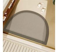 Tapis de Bain Absorbant Antidérapant Diatomite, Tapis de Douche Séchage Rapide Facile à Nettoyer pour Sol de Salle de Bain, Baignoire, Toilettes Salon, D'Entrée, Cuisine, Vaisselle Courbé 50x80cm 3-40