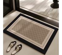 Tapis de Bain Absorbant Antidérapant Diatomite, Tapis de Douche Séchage Rapide Facile à Nettoyer pour Sol de Salle de Bain, Baignoire, Toilettes Salon, D'Entrée, Cuisine, Vaisselle Marron 50x80cm 3-36