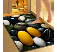Tapis de Bain Absorbant Antidérapant Diatomite, Tapis de Douche Séchage Rapide Facile à Nettoyer, Sol de Salle de Bain, Baignoire, Toilettes Salon, D'Entrée, Cuisine, Vaisselle Natural 40x60cm 3-1192