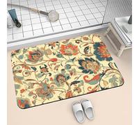 Tapis de Bain Absorbant en Diatomite 40x60cm Stone Tapis Salle de Bain Antidérapant et Séchage Rapide, Ultra Mince Bath Mat Facile à Nettoyer Microfibre Lavable pour Douche Baignoire Natural 6-203