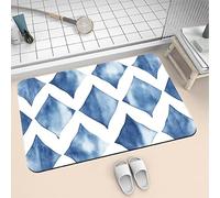 Tapis de Bain Absorbant en Diatomite 70x140cm Stone Tapis Salle de Bain Antidérapant et Séchage Rapide, Ultra Mince Bath Mat Facile à Nettoyer Microfibre Lavable pour Douche Baignoire Minimalist 6-265