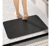 Tapis de Bain Absorbant et à séchage Rapide en Similicuir, 60 x 40 cm, en Rouleau. Lavable, antidérapant et à séchage Rapide. 60 x 40 cm.