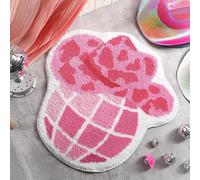 Tapis de bain amusant de style western cowgirl rose, "Let's Go Girls Disco Cowgirl". Tapis de douche, décoration de salle de bain antidérapante et lavable pour la douche, le salon, la cuisine, la cham