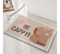 Tapis de Bain Animal Rose Tapis Douche Antidérapant Moelleux Microfibre Tapis Salle de Bain Lavable Machine Bath Mat Absorbant d'eau Epais Rug 50x80cm