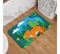 Tapis De Bain Animaux De La Jungle Sauvage, Cactus, Imprimé Nuage 40X60Cm Home Tapis Douces Absorbant Paillasson D'Entree pour Couloirs Intérieur Chambre À Coucher