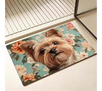 Tapis de Bain Animaux Séchage Rapide 40 x 50 cm, Tapis de Douche Antidérapant, Absorbant l'eau, Anti Odeur, Facile à Nettoyer, pour Douche, Salle de Bain, Paillasson, Chambre et Salon, Chien D-7924