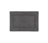 Tapis de bain anthracite en coton 50 x 80 cm