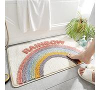 Tapis de Bain Anti-Glissant,Treer Microfibre Absorbant Sécurité Salle de Bain Moquettes Lavable en Machine Paillassons pour Salle de Bain, Cuisine, Chambre, Animaux (citron1,50x80cm)