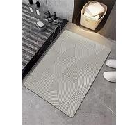 Tapis de bain antidérapant 100 x 160 cm, séchage rapide, absorbant, lavable en machine, tapis de bain doux, tapis de bain élégant à motifs