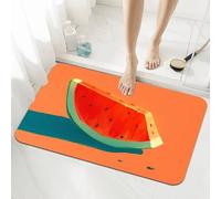 Tapis de Bain Antiderapant 100x160cm Summer Tapis de Douche Sol Baignoire Super Absorbant, Séchage Rapide, Mince, Facile à Nettoyer, Lavables Rugs pour Sol de Salle de Bain Baignoire Cuisine WC 5-1062