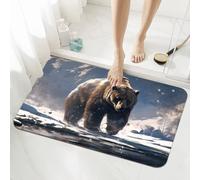 Tapis de Bain Antiderapant 120x170cm Pet Tapis de Douche Sol Baignoire Super Absorbant, Séchage Rapide, Mince, Facile à Nettoyer, Lavables Rugs pour Sol de Salle de Bain, Baignoire, Cuisine, WC 5-812