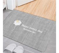 Tapis de Bain Antiderapant 120x180cm Doux Tapis de Douche Antidérapant Séchage Rapide, Fins Tapis Salle de Bain Super Absorbant SèChe Rapide, Tapis Grande Taille , Baignoire, Couler, Salon Black