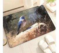 Tapis De Bain Antiderapant 50X80Cm Oiseau Animal Microfibre pour Animaux Domestiques Doux,Tapis Bain Antidérapant Absorbant,Lavable en Machine,pour La Salle De Douche