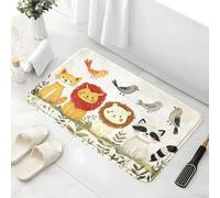 Tapis De Bain Antiderapant 50X80Cm Oiseau Gris Microfibre pour Animaux Domestiques Doux,Tapis Bain Antidérapant Absorbant,Lavable en Machine,pour La Salle De Douche