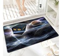 Tapis de Bain Antidérapant 60x100cm,Doctor Who Tardis Dans Starry Fantasy Backgr,Tapis de Sol Lavable en Machine avec Microfibre Douces Absorbant l'eau pour la Baignoire, la Douche et la Salle de Bain