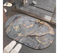 Tapis de Bain Antidérapant 60x120cm Tapis Salle de Bain Diatomite Super Absorbant, Tapis de Douche Absorbant Lavable Tapis à Séchage Rapide, Petit Tapis de Salle de Bain Doux Tapis D'entré, Square