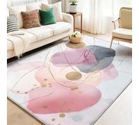 Tapis de Bain Antidérapant 80 x 150 cm - Tapis de Flanelle Douce à Séchage Rapide avec Motif Fleurs fantastiques à l'aquarelle pour Salle de BainCuisine Salon Chambre Couleur Claire