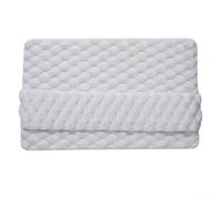 Tapis de bain antidérapant à séchage rapide en fibre de polyester douce qui absorbe l'eau rapidement pour protéger le sol de la salle de bain (blanc)