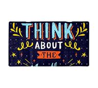 Tapis de bain antidérapant bleu Thing About The Main Thing Tapis de bain avec ventouses et trous de drainage Tapis de douche doux pour salle de bain 40 x 70,9 cm