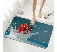 Tapis de Bain Antidérapant Douche 100x160cm, Grand Tapis Salle de Bain Super Absorbant Diatomite Caoutchouc Rug Summer Bathroom Bath Mat Doux Séchage Rapide, Rugs Coussinets et Protecteurs 5-1063
