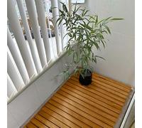 Tapis de Bain antidérapant en caillebotis de Bois, rectangulaire, 30, 40, 50, 60, 70, 80, 90, 100, 110, 120 cm, pour Balcon, Spa, Sauna, Salle de Bain, Douche(70x90cm/28x35in)