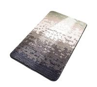 Tapis de bain antidérapant en microfibre absorbant avec dos imperméable, peluche douce, lavable, idéal pour salle de bain, salon, cuisine