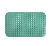 Tapis de bain antidérapant en TPE avec base ventouse, conçu pour les sols de salle de bain et les zones de douche pour éviter de glisser et fournir un pied stable (vert)