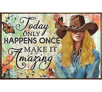 Tapis De Bain Antidérapant Paillasson Ça N'Arrive qu'une Fois. Fais-en Une Cowgirl Incroyable. Durable Tapi De Douche pour Porte D'Entrée Salle De Bain Entrée 40X60Cm