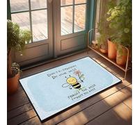 Tapis de bain antidérapant pour entrée avant Relax, Bee Happy : un joli rappel de stresser moins et de faire votre meilleur paillasson rustique tapis de bain antidérapant pour salle de bain (50 x 80