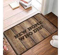 Tapis de bain antidérapant pour entrée de nouvelle maison Who Dis