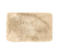 Tapis de bain antidérapant rectangulaire beige L.80 x l.50 cm Fino