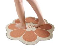 Tapis de bain antidérapant | Tapis de salle de bain multifonction | Tapis de bain à fleurs | Tapis de douche pratique pour portes, couloirs, entrées
