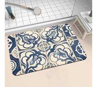 Tapis de Bain Antidérapant, Tapis Salle de Bain Absorbant en Pierre Microfibre Douce Bath Mat à Séchage Rapide Lavable pour Bathroom Douche Cuisine Toilette Baignoire Porte Classic 150x220cm 16-571