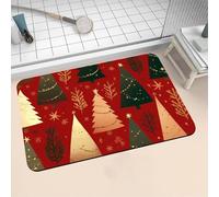 Tapis de Bain Antidérapant, Tapis Salle de Bain Absorbant en Pierre Microfibre Douce, Bath Mat à Séchage Rapide Lavable pour Bathroom, Douche, Cuisine, Toilette, Baignoire, Porte Forêt 160x230cm 16-47