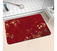 Tapis de Bain Antidérapant Tapis Salle de Bain Absorbant en Pierre Microfibre Douce Bath Mat à Séchage Rapide Lavable pour Bathroom Douche Cuisine Toilette Baignoire Porte Terre cuite 70x120cm 16-1377