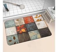 Tapis de Bain Antidérapant, Tapis Salle de Bain Absorbant en Pierre Microfibre Douce Bath Mat à Séchage Rapide Lavable pour Bathroom, Douche, Cuisine, Toilette, Baignoire, Porte Réseau 160x230cm 16-51