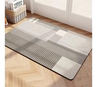 Tapis de Bain AntidéRapant, Tapis Salle de Bain Absorbant, Tapis de Douche Tapis de Salle de Bain Tapis Diatomite, Lavable Tapis de Bain Doux SéChage Rapide, Coussinets Tapis D'EntréE Carré, 70x120cm