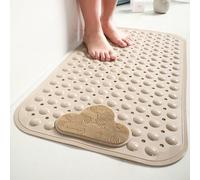 Tapis de Bain Antidérapants pour Baignoire Intérieure, Tapis de Bain pour Douche Intérieure, Tapis de Douche Carré Antidérapant, Fixation Par Ventouse Robuste, Confortable pour Les Pieds, Antidérapant