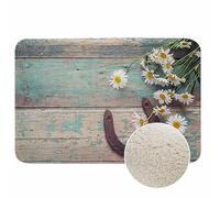 Tapis de Bain Aquarelle Motif Crabe, Coquillage, Pinces, étoile de mer, conque, Tapis de Porte antidérapant avec Dos en Caoutchouc pour Baignoire, lavabo et Douche, 40 x 60 cm